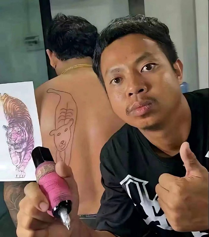 图片仅供参考 #纹身 猛虎