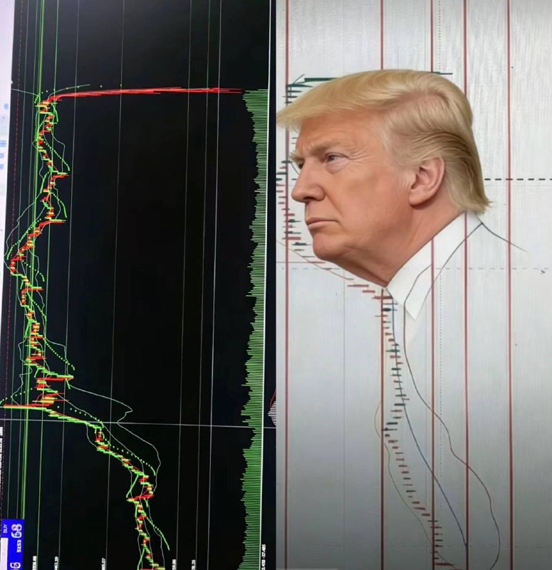 人人追捧的股市 只不过是大佬画的美人侧影 #黄金 #特朗普